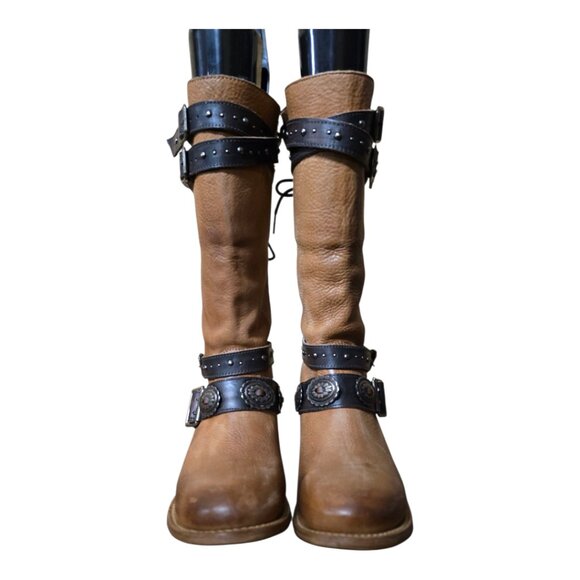 Ladies Freebird Garrison Leather Boots - Picture 1 of 13